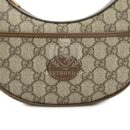 GUCCI Crescent Canvas With Leather Binding