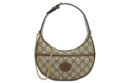 GUCCI Crescent Canvas With Leather Binding