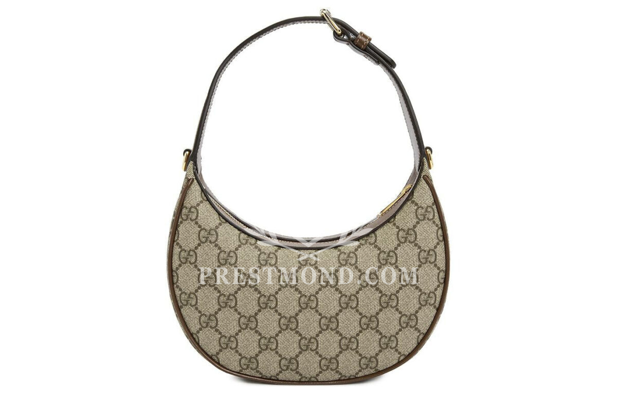 GUCCI Crescent Canvas With Leather Binding — изображение 5