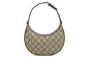 GUCCI Crescent Canvas With Leather Binding