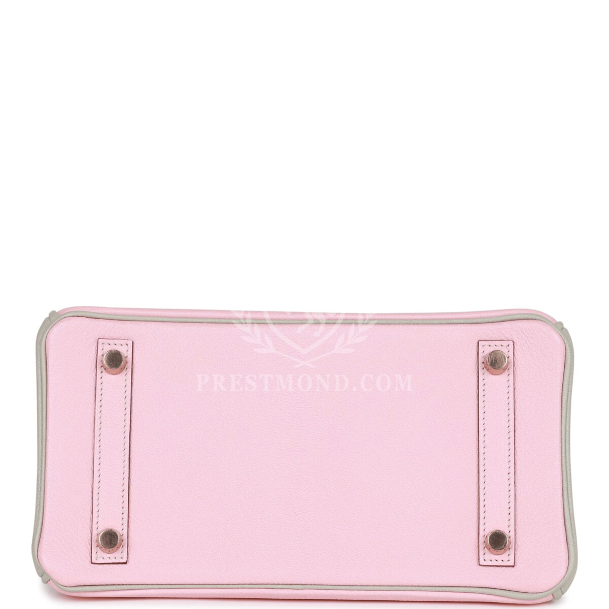 Hermes Special Order (HSS) Birkin 25 Rose Sakura and Gris Perle Chevre Mysore Rose GHW — изображение 6