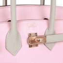 Hermes Special Order (HSS) Birkin 25 Rose Sakura and Gris Perle Chevre Mysore Rose GHW
