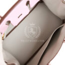 Hermes Special Order (HSS) Birkin 25 Rose Sakura and Gris Perle Chevre Mysore Rose GHW