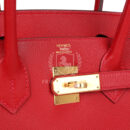 Hermes Birkin 30 Rouge Casaque Epsom GHW