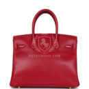 Hermes Birkin 30 Rouge Vif Tadelakt GHW