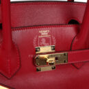 Hermes Birkin 30 Rouge Vif Tadelakt GHW