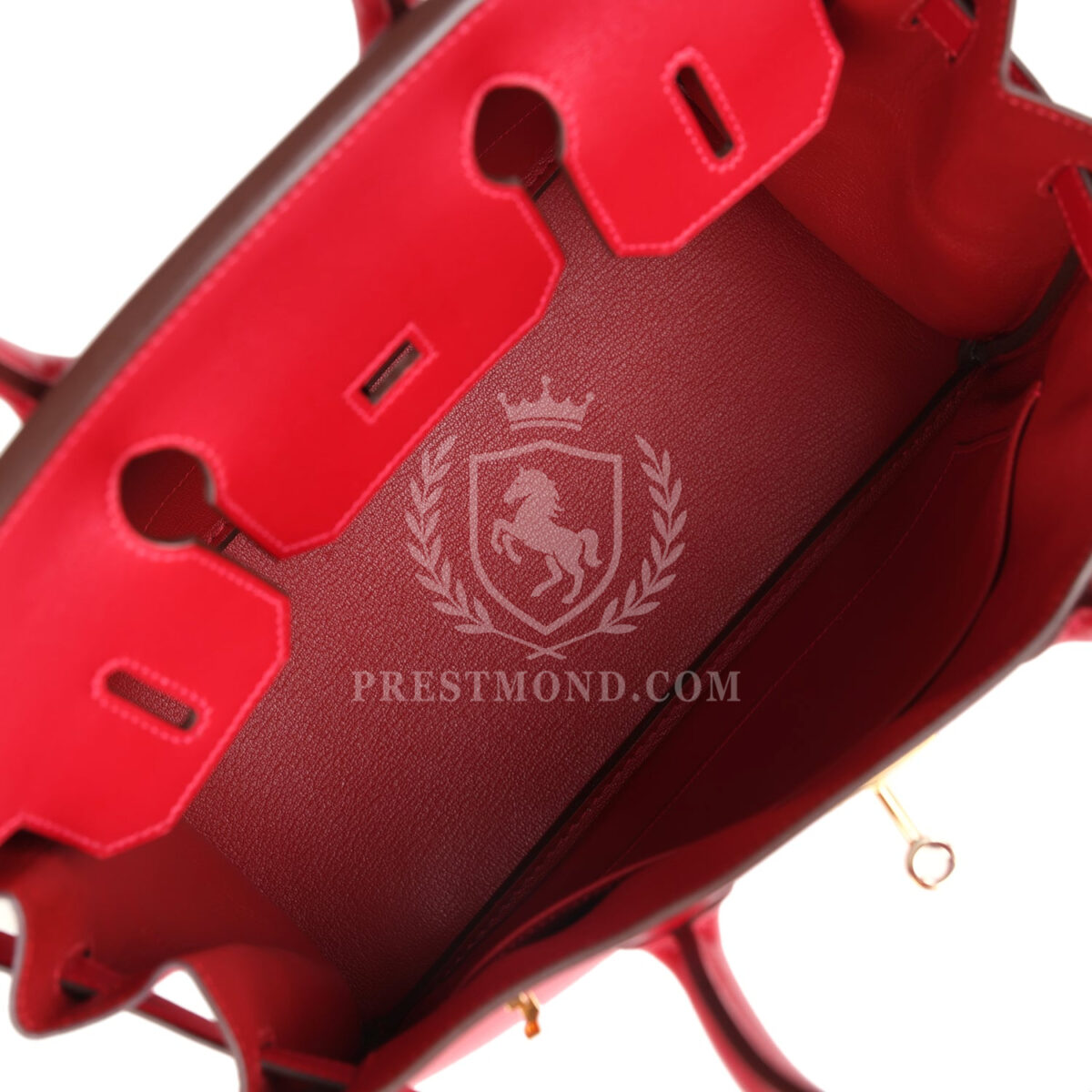Hermes Birkin 30 Rouge Vif Tadelakt GHW — изображение 8