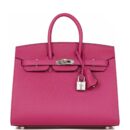 Hermes Birkin Sellier 25 Rose Pourpre Veau Madame PHW