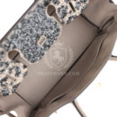 Custom Leopard Swarovski Crystal Hermes Birkin 30 Gris Asphalte Togo GHW