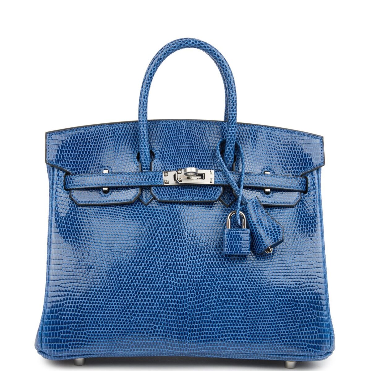 Hermes Birkin 25 Bleu Saphir Niloticus Lizard PHW