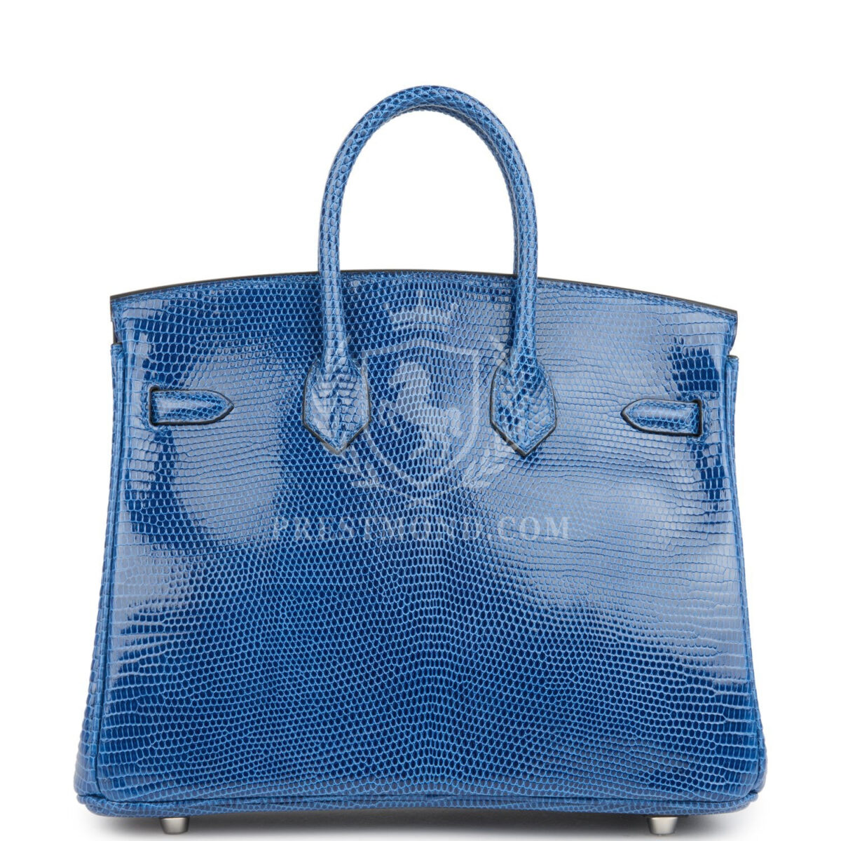 Hermes Birkin 25 Bleu Saphir Niloticus Lizard PHW — изображение 6
