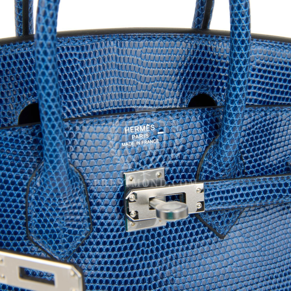 Hermes Birkin 25 Bleu Saphir Niloticus Lizard PHW — изображение 7