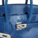 Hermes Birkin 25 Bleu Saphir Niloticus Lizard PHW