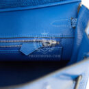 Hermes Birkin 25 Bleu Saphir Niloticus Lizard PHW