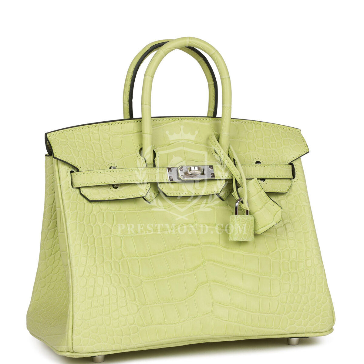 Hermes Birkin 25 Jaune Bourgeon Matte Alligator PHW — изображение 2