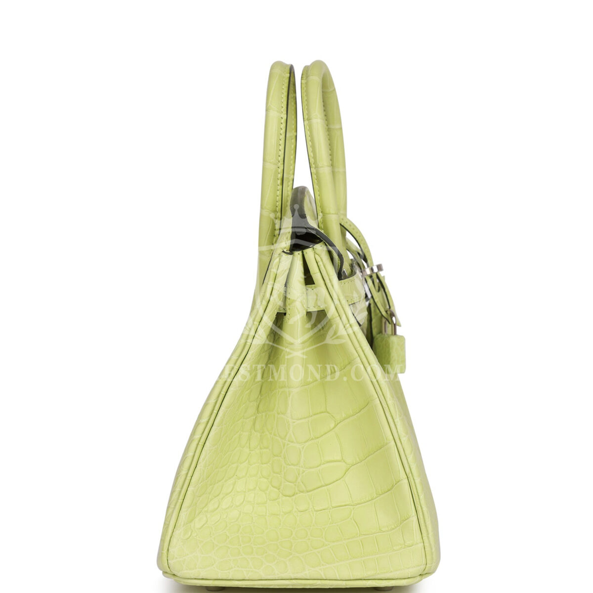 Hermes Birkin 25 Jaune Bourgeon Matte Alligator PHW — изображение 3
