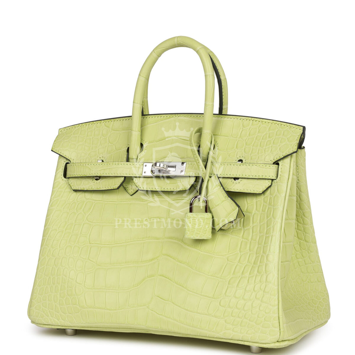Hermes Birkin 25 Jaune Bourgeon Matte Alligator PHW — изображение 5