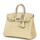 Hermes Birkin 25 Vanille Matte Alligator PHW