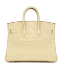 Hermes Birkin 25 Vanille Matte Alligator PHW