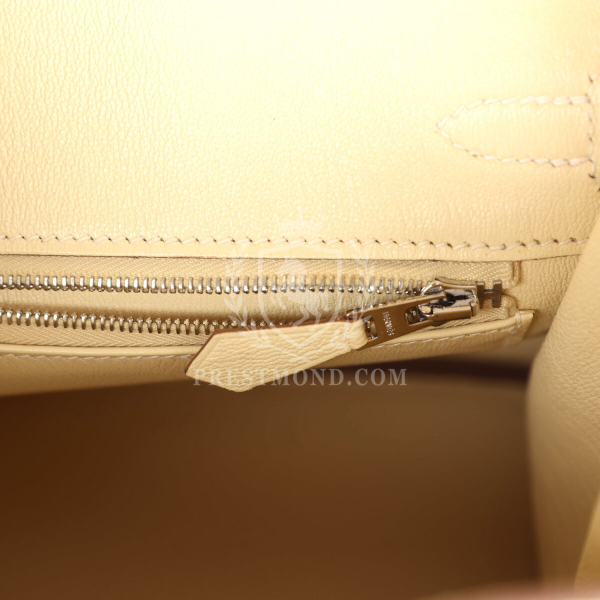 Hermes Birkin 25 Vanille Matte Alligator PHW — изображение 9