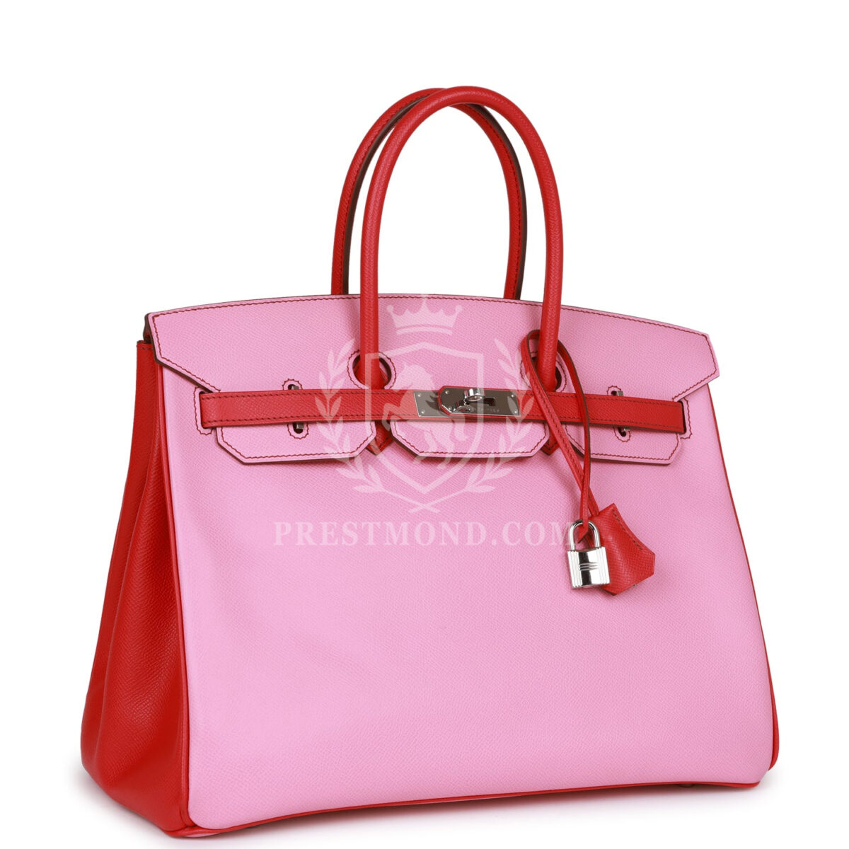 Hermes Special Order (HSS) Birkin 35 Bubblegum and Bougainvillea Epsom PHW — изображение 2