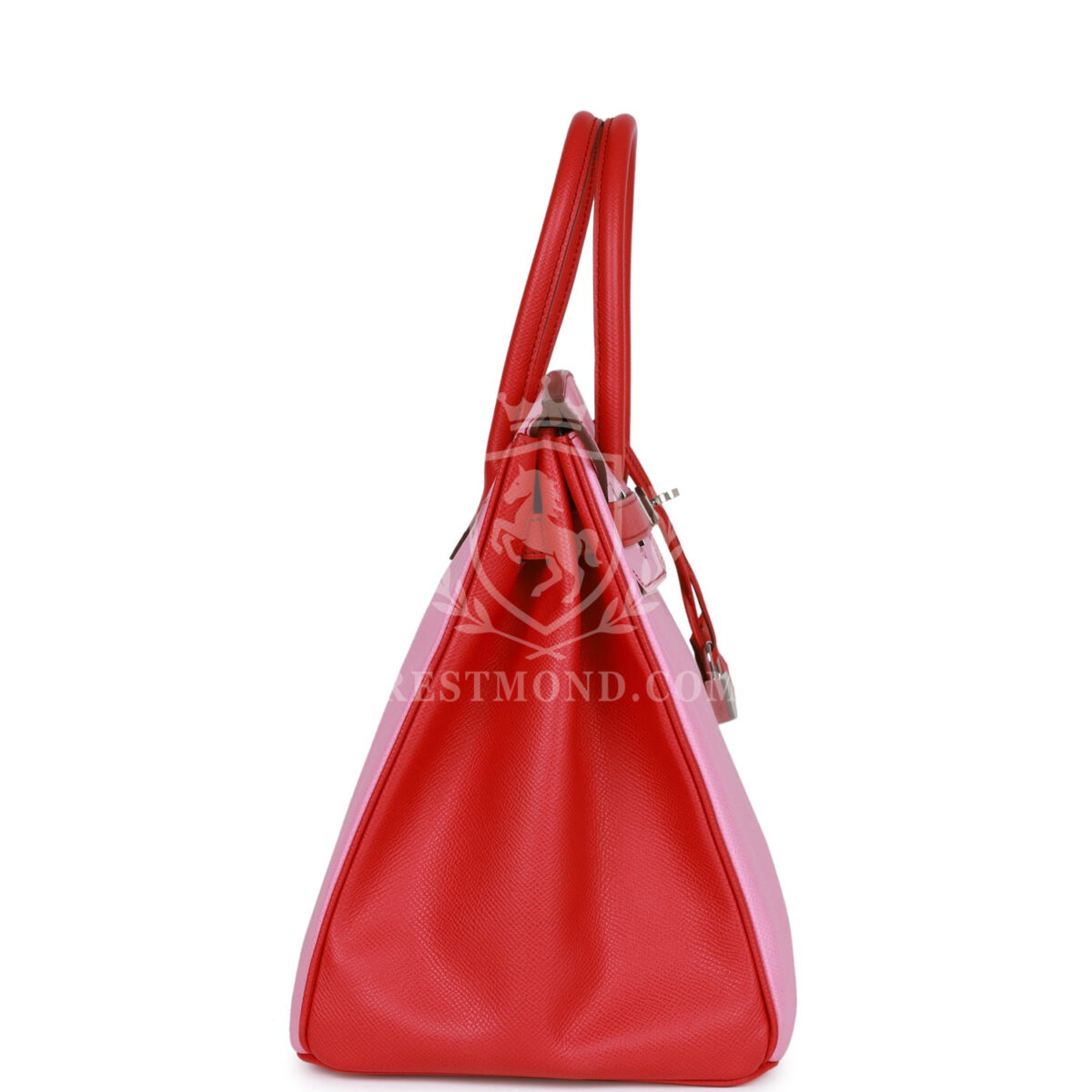 Hermes Special Order (HSS) Birkin 35 Bubblegum and Bougainvillea Epsom PHW — изображение 3