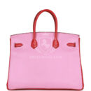 Hermes Special Order (HSS) Birkin 35 Bubblegum and Bougainvillea Epsom PHW