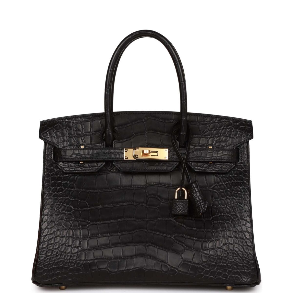 Hermes Birkin 30 Black Matte Alligator GHW