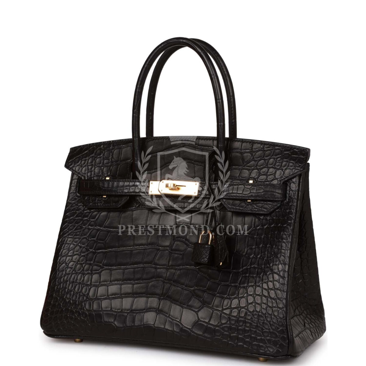 Hermes Birkin 30 Black Matte Alligator GHW — изображение 5