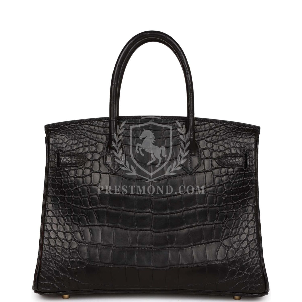 Hermes Birkin 30 Black Matte Alligator GHW — изображение 4