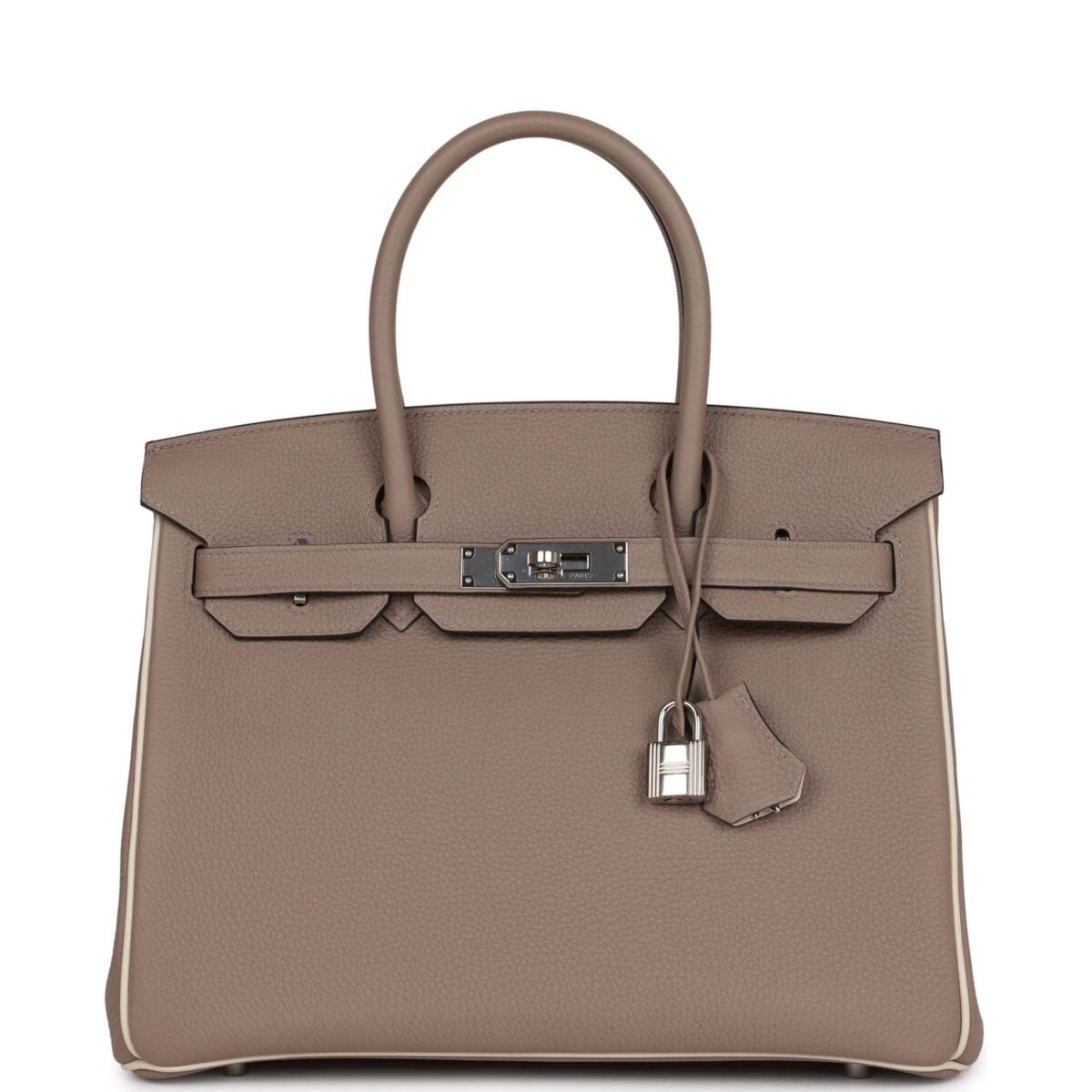 Hermes Special Order (HSS) Birkin 30 Gris Tourterelle and Craie Togo PHW