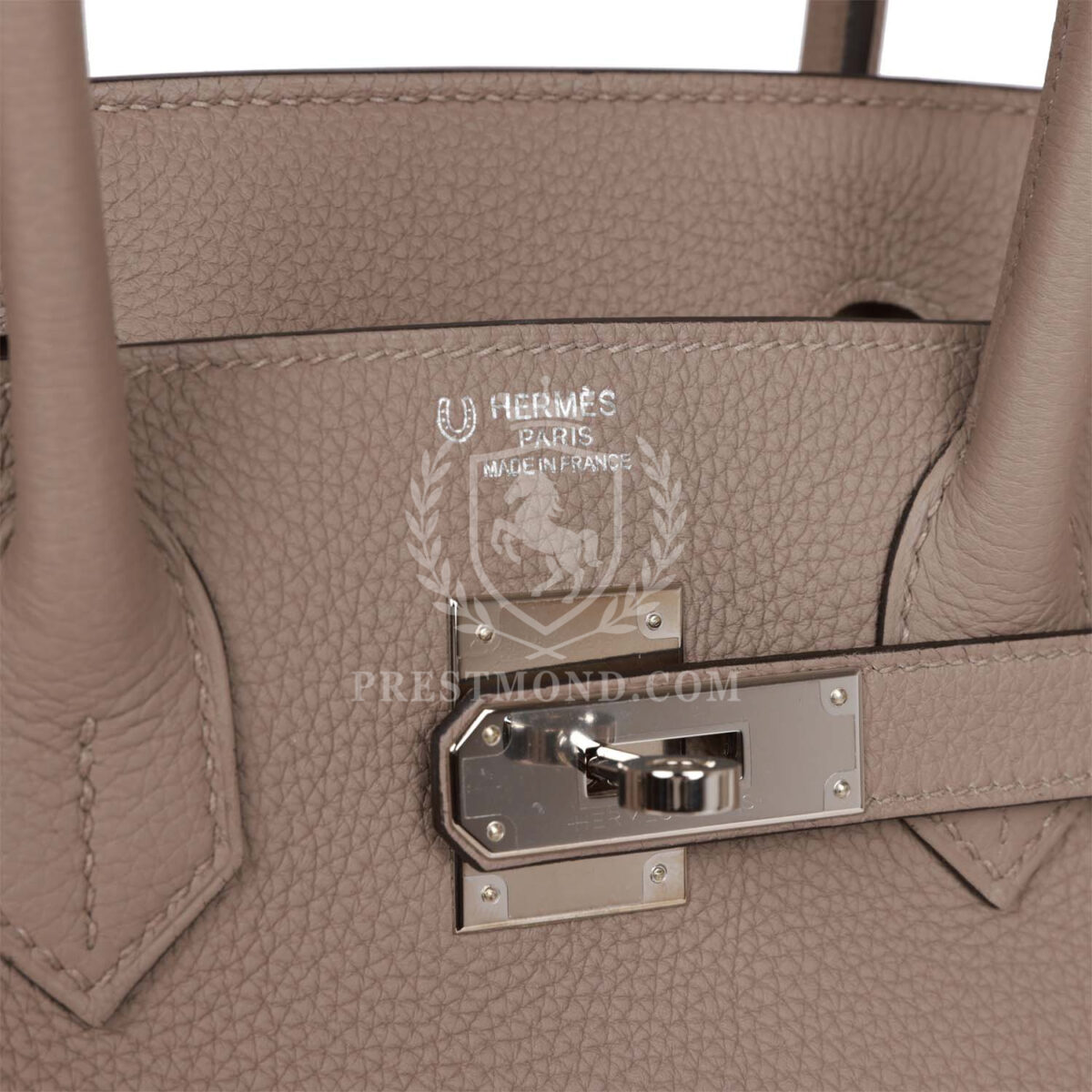 Hermes Special Order (HSS) Birkin 30 Gris Tourterelle and Craie Togo PHW — изображение 7