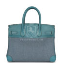 Vintage Hermes Birkin 30 Blue Jean Gulliver and Denim PHW