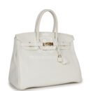 Hermes Birkin 35 White Clemence GHW