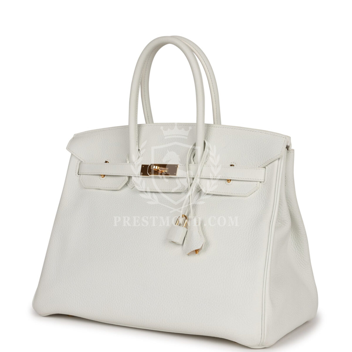 Hermes Birkin 35 White Clemence GHW — изображение 5