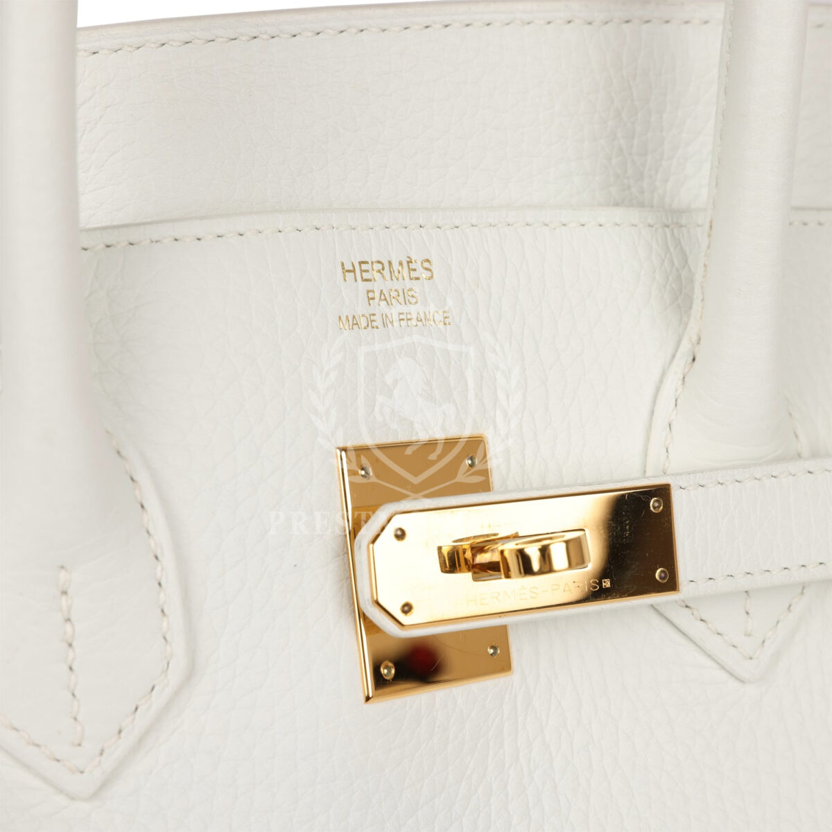 Hermes Birkin 35 White Clemence GHW — изображение 7