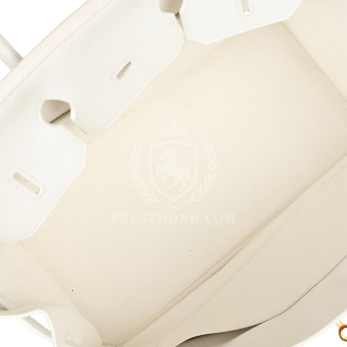 Hermes Birkin 35 White Clemence GHW — изображение 8