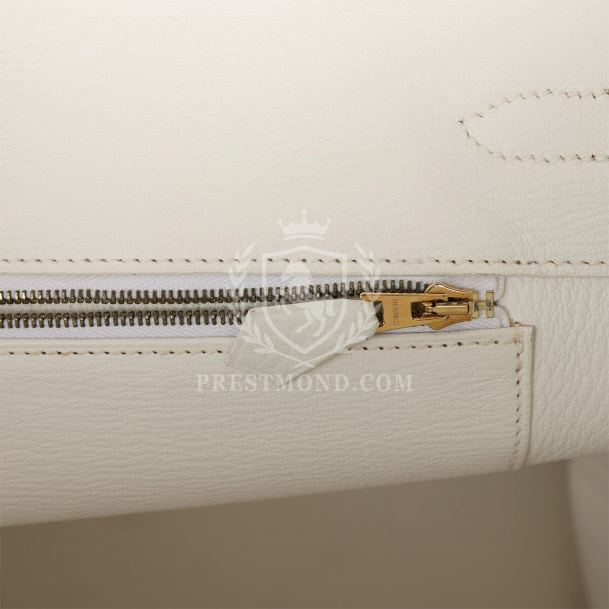 Hermes Birkin 35 White Clemence GHW — изображение 9