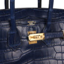 Hermes Birkin 25 Bleu Saphir Matte Alligator GHW