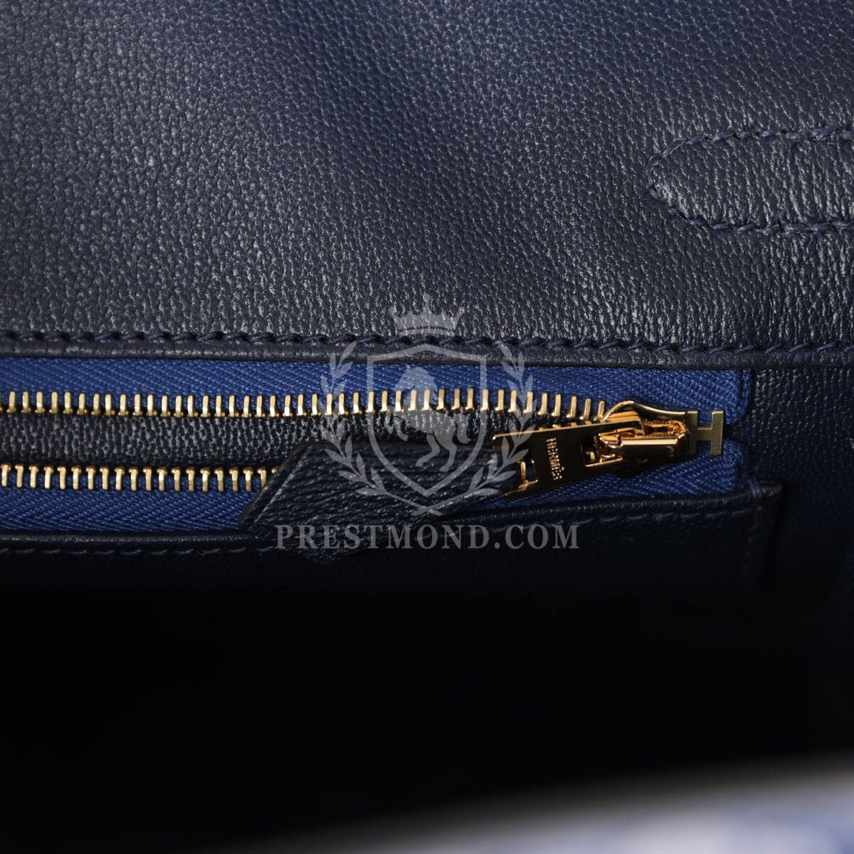 Hermes Birkin 25 Bleu Saphir Matte Alligator GHW — изображение 9