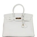 Hermes Birkin 35 White Epsom GHW