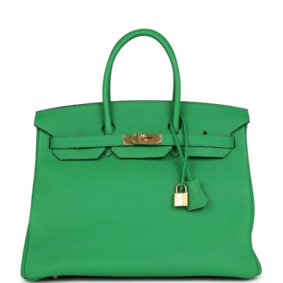 Hermes Birkin 35 Bambou Togo GHW