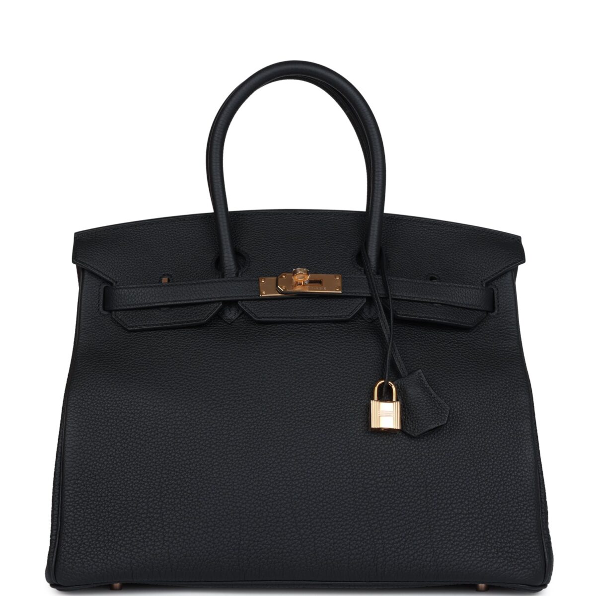 Hermes Birkin 35 Black Togo Rose GHW