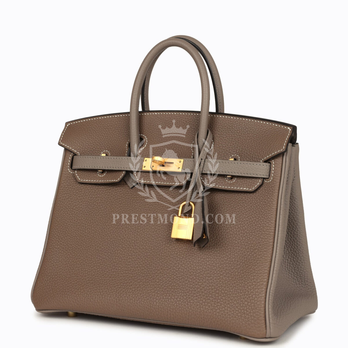 Hermes Special Order (HSS) Birkin 25 Etoupe and Etain Togo Brushed GHW — изображение 5