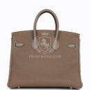 Hermes Special Order (HSS) Birkin 25 Etoupe and Etain Togo Brushed GHW