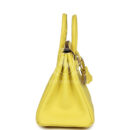 Hermes Special Order (HSS) Birkin 25 Lime Verso Clemence PBHW