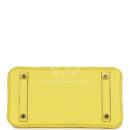 Hermes Special Order (HSS) Birkin 25 Lime Verso Clemence PBHW
