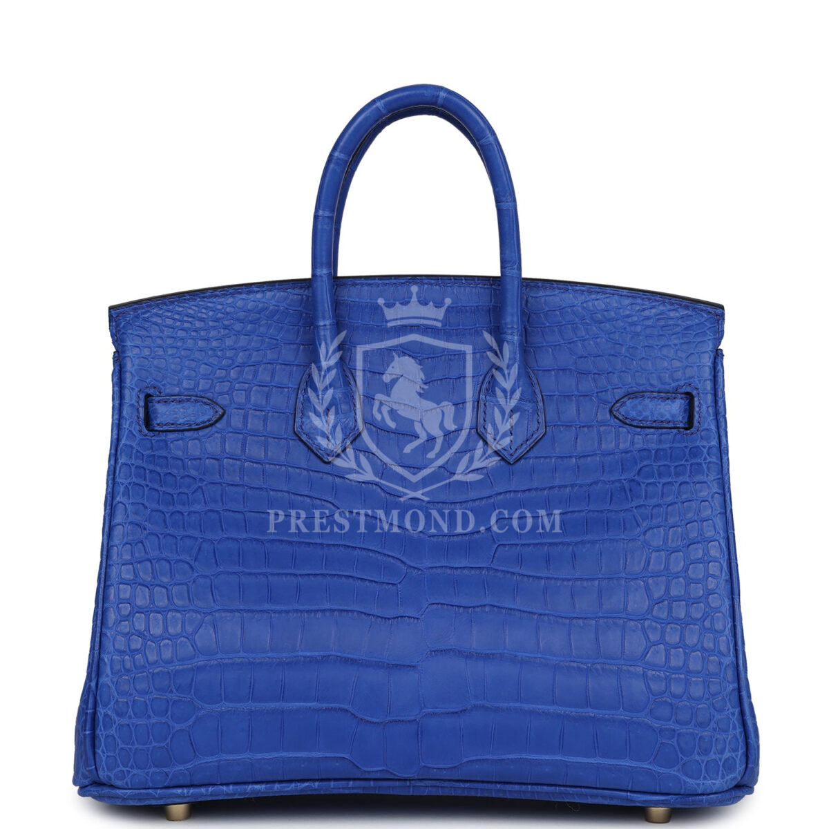Hermes Birkin 25 Bleu Royal Matte Porosus Crocodile GHW — изображение 4
