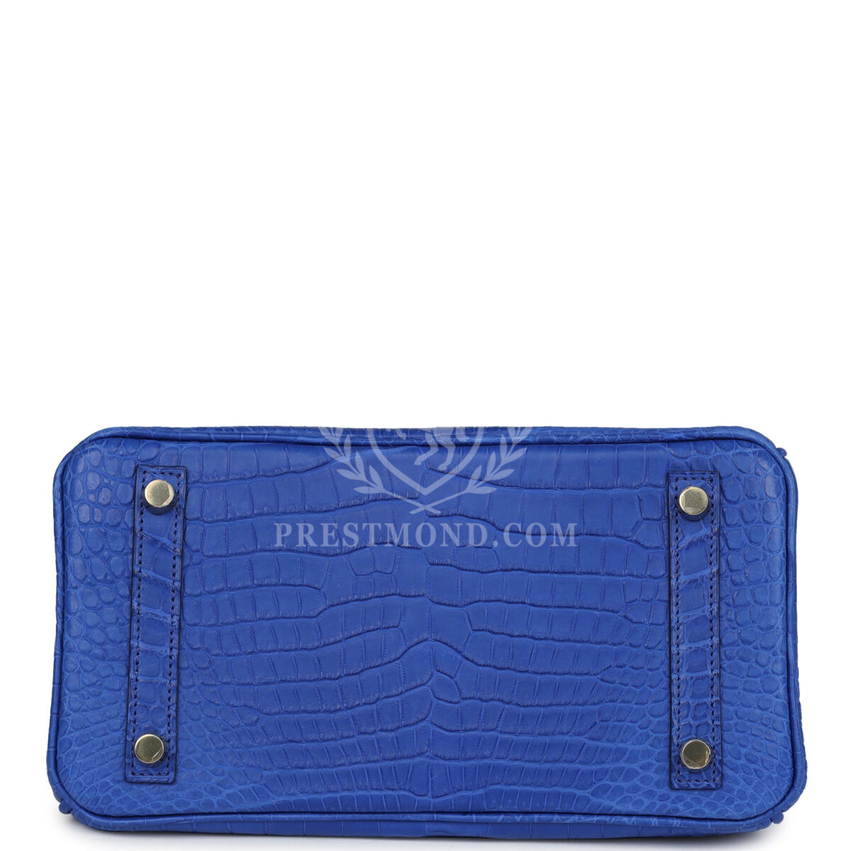 Hermes Birkin 25 Bleu Royal Matte Porosus Crocodile GHW — изображение 6