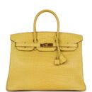 Hermes Birkin 35 Mimosa Matte Porosus Crocodile GHW
